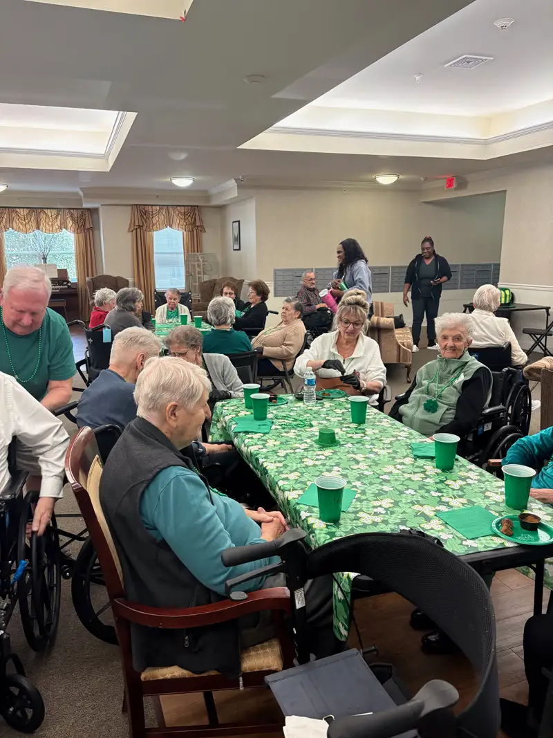 Room full of residents for St. Patrick Day